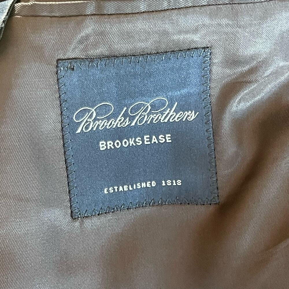 Brooks Brothers Men’s Brooksease Black Wool Blazer Gold Buttons Size 45R - Picture 13 of 16